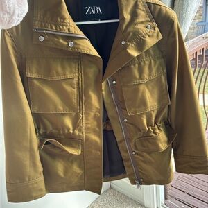 Zara Women's Olive Utility Jacket